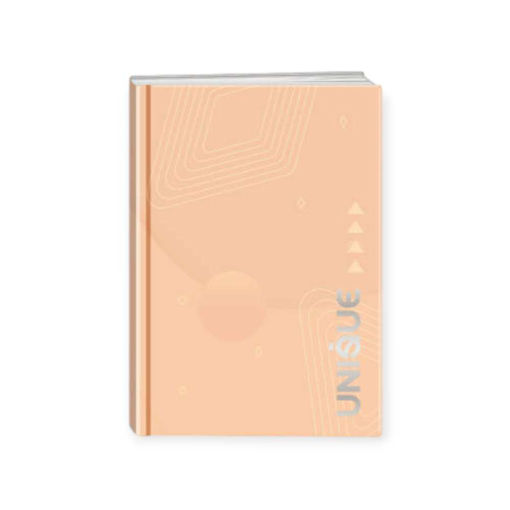 Picture of A5 UNIQUE LINED GLUED HARD COVER NOTEBOOK 100PGS CREAM